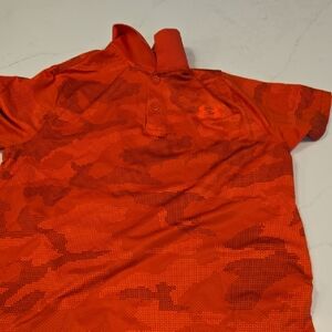 Under Armour Kids Red Camo Polo Shirt